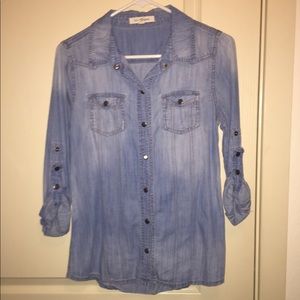 Life In Progress chambray shirt